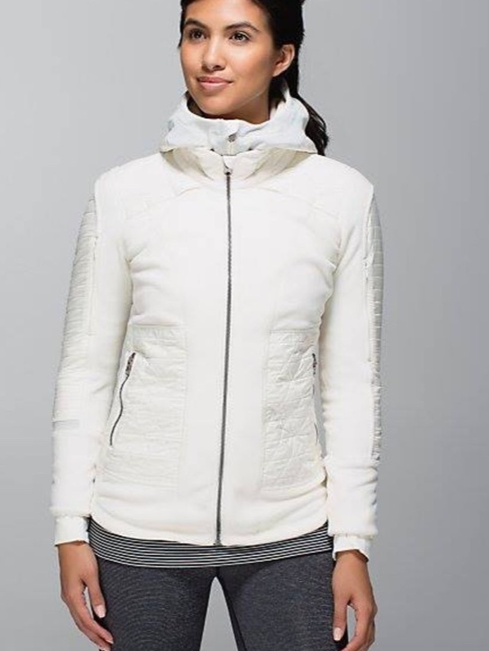 lululemon Fleecy Keen Jacket - Ghost White